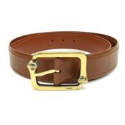 Pre-owned Leather belts Gucci Vintage , Brown , Dames