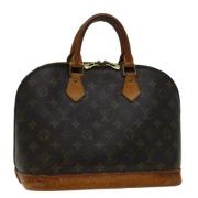 Pre-owned Canvas handbags Louis Vuitton Vintage , Brown , Dames