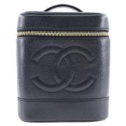 Pre-owned Leather chanel-bags Chanel Vintage , Black , Dames