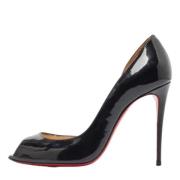 Pre-owned Leather heels Christian Louboutin Pre-owned , Black , Dames