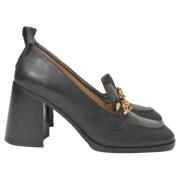 Pre-owned Leather heels Chloé Pre-owned , Black , Dames