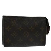 Pre-owned Canvas pouches Louis Vuitton Vintage , Brown , Dames