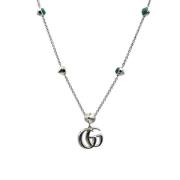 Pre-owned Silver necklaces Gucci Vintage , Gray , Dames