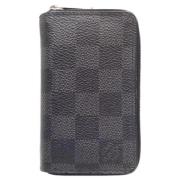 Pre-owned Canvas wallets Louis Vuitton Vintage , Black , Dames