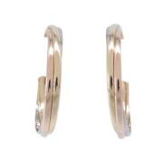 Pre-owned White Gold earrings Cartier Vintage , Pink , Dames