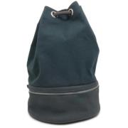 Pre-owned Leather backpacks Hermès Vintage , Blue , Dames