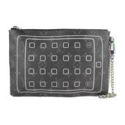 Pre-owned Plastic clutches Louis Vuitton Vintage , Gray , Dames