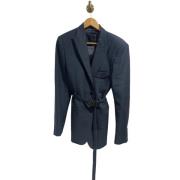 Pre-owned Wool outerwear Dior Vintage , Blue , Dames