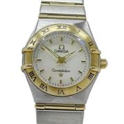 Pre-owned Stainless Steel watches Omega Vintage , White , Dames