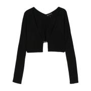 Long Sleeve Tops Emporio Armani , Black , Dames