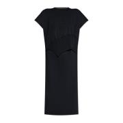 Losse pasvorm jurk Issey Miyake , Black , Dames