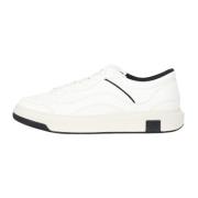 Ivoor Logo Sneakers Lage Profiel Armani Exchange , White , Heren