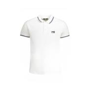 Witte Katoenen Polo Shirt met Borduurwerk Cavalli Class , White , Here...