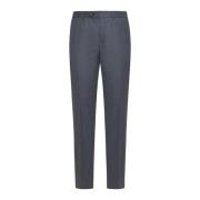 Getailleerde Wollen Broek Brunello Cucinelli , Gray , Heren