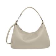 Grijze Handtas Audrey Hobo Ritssluiting Armani Exchange , Gray , Dames