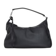 Zwarte Shopper Tas met Logo Handvat Armani Exchange , Black , Dames