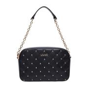 Gewatteerde schoudertas met strass Liu Jo , Black , Dames