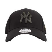 NY Yankees Zwarte Baseballpet New Era , Black , Dames