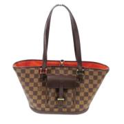 Pre-owned Canvas louis-vuitton-bags Louis Vuitton Vintage , Brown , Da...