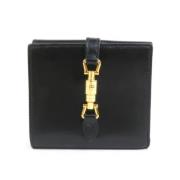 Pre-owned Leather wallets Gucci Vintage , Black , Dames