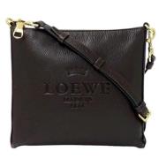 Pre-owned Leather shoulder-bags Loewe Pre-owned , Brown , Dames