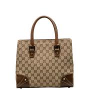 Pre-owned Canvas handbags Gucci Vintage , Brown , Dames