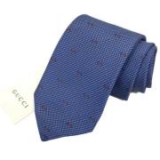 Pre-owned Silk home-office Gucci Vintage , Blue , Heren