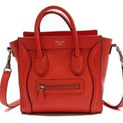 Pre-owned Leather handbags Celine Vintage , Red , Dames