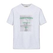 Bedrukt T-shirt Zadig & Voltaire , Gray , Heren