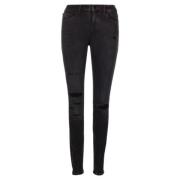 Blauwe Broek Stijlvol Calvin Klein , Blue , Dames