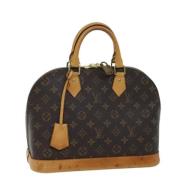 Pre-owned Canvas handbags Louis Vuitton Vintage , Brown , Dames