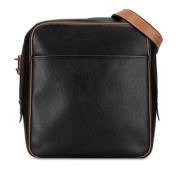 Pre-owned Leather shoulder-bags Hermès Vintage , Black , Dames