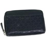 Pre-owned Canvas wallets Gucci Vintage , Blue , Dames