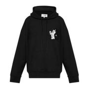 Hoodie MM6 Maison Margiela , Black , Heren