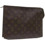 Pre-owned Canvas pouches Louis Vuitton Vintage , Brown , Dames