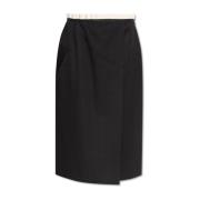 Wollen Rok Maison Margiela , Black , Dames