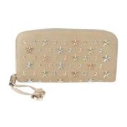 Pre-owned Canvas wallets Jimmy Choo Pre-owned , Beige , Dames