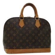 Pre-owned Canvas handbags Louis Vuitton Vintage , Brown , Dames