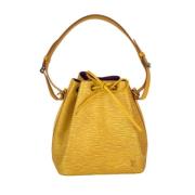 Pre-owned Leather handbags Louis Vuitton Vintage , Yellow , Dames