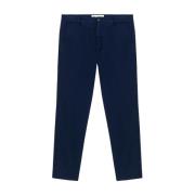 Diepzeekleurige Chino Broek Slim Fit Roy Roger's , Blue , Heren