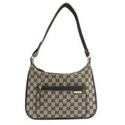 Pre-owned Canvas shoulder-bags Gucci Vintage , Beige , Dames