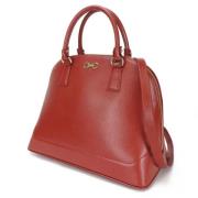 Pre-owned Leather shoulder-bags Salvatore Ferragamo Pre-owned , Brown ...