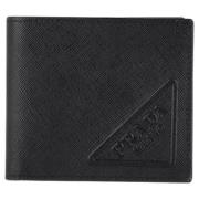 Pre-owned Leather wallets Prada Vintage , Black , Heren