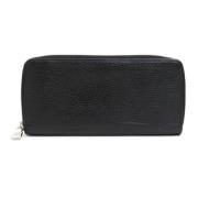 Pre-owned Leather wallets Louis Vuitton Vintage , Black , Dames