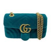 Pre-owned Velvet gucci-bags Gucci Vintage , Green , Dames