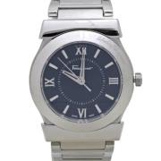 Pre-owned Stainless Steel watches Salvatore Ferragamo Pre-owned , Blac...