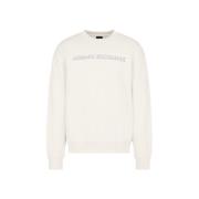 Witte Sweater met Logoprint Armani Exchange , White , Heren