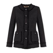 Tweed Blazer Dolce & Gabbana , Black , Dames