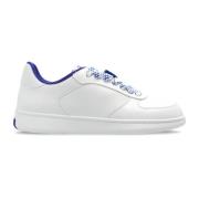 Leren Sneakers Burberry , White , Dames