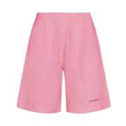 Heren Katoen Roze Elastische Taille Shorts Givenchy , Pink , Heren